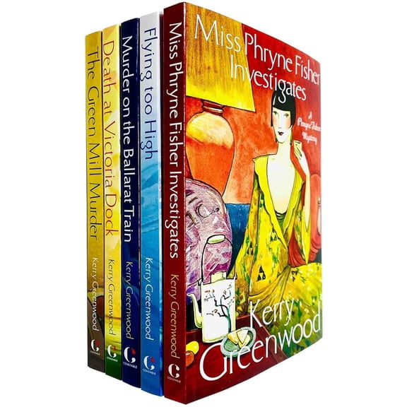 Phryne Fisher Murder Mystery Series 5 Books Collection Set by Kerry Greenwood