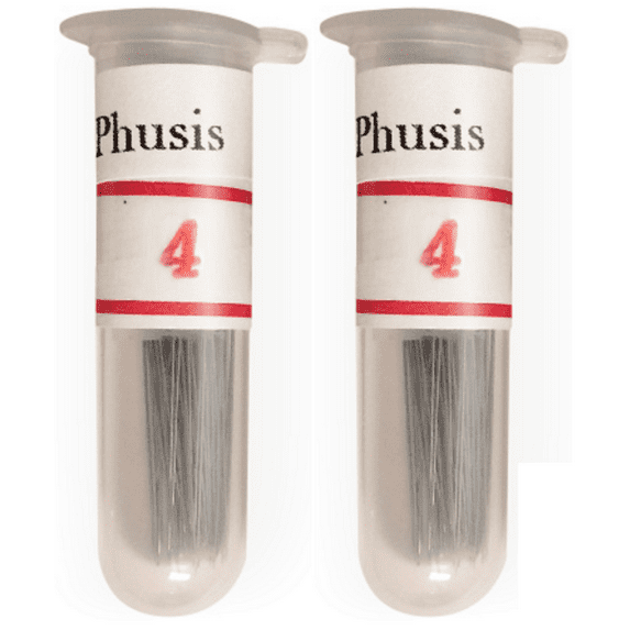 Phusis Stainless Steel Insect Pins - Set of 200 - Hard Plastic Storage Vial - Size #4 - for Entomology, Science Education, Butterfly, Moth and Insect Collectors (#4, 2)