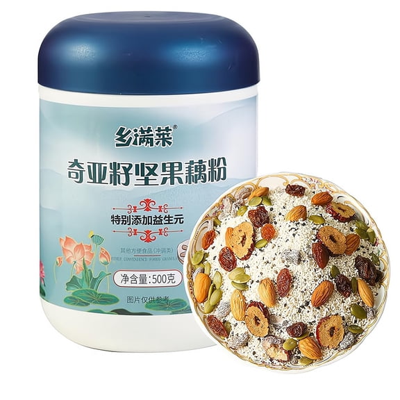 Phuumy Seeds & Nuts Lotus KKS1Root Soup,Delicious And Seed Nut Lotus Root Noodle SoupAuthentic Chinese Food With Corn Starch Powder, Osmanthus, And Lotus Root For a Flavorful Experience