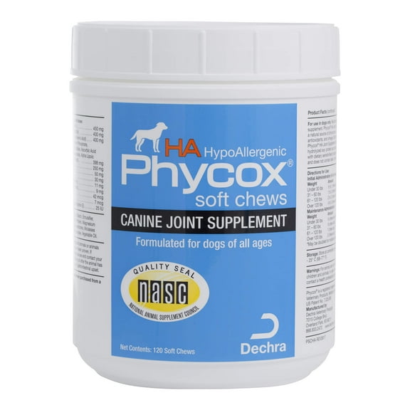 Phycox HA Hypoallergenic Dog Joint Supplement Soft Chews, 120 Ct