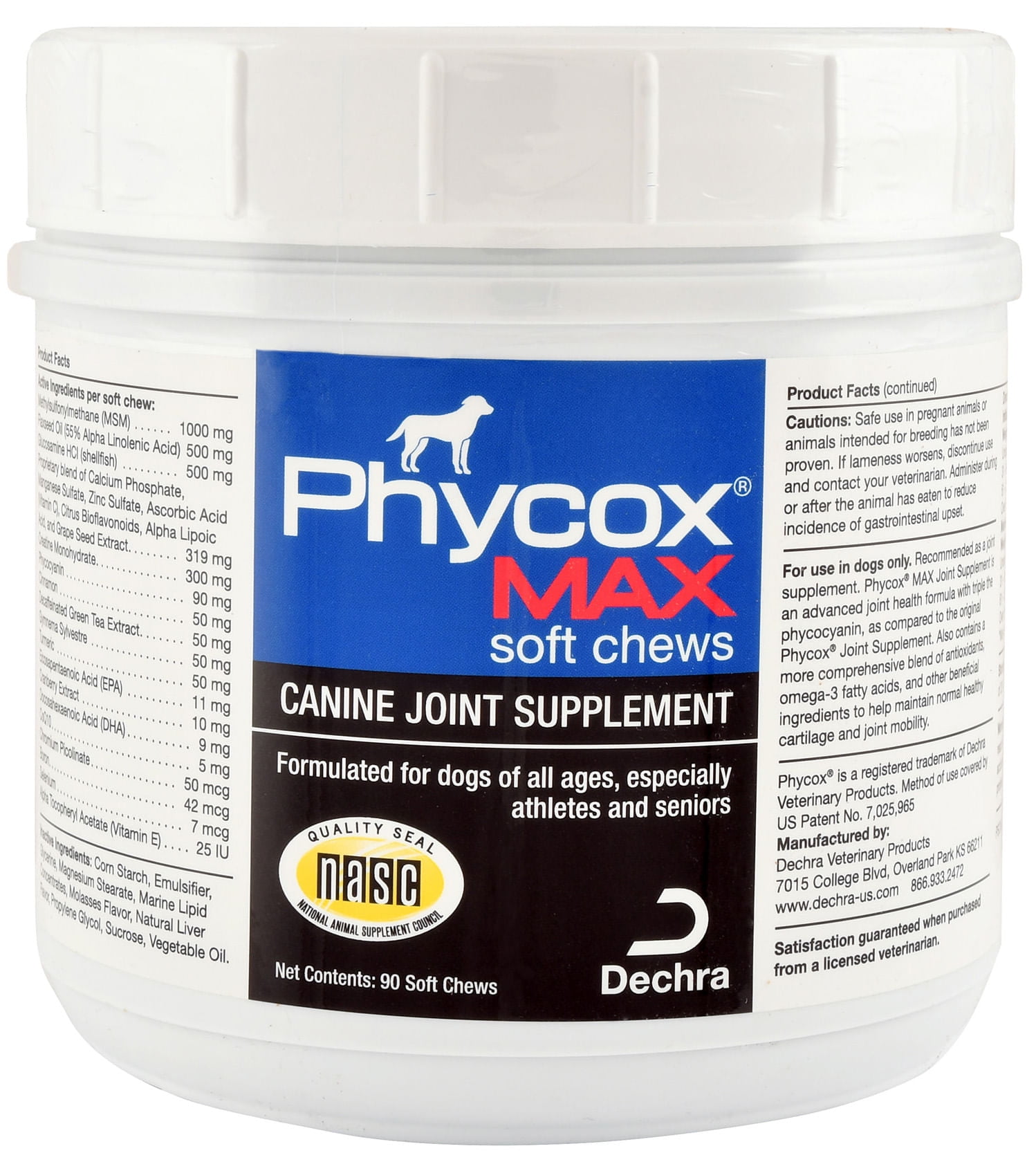 Phycox MAX Soft Chews For Mature Dogs 90/bottle