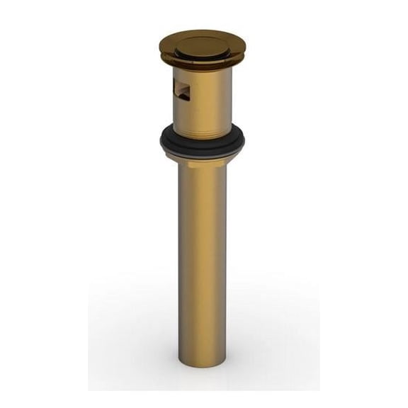 Phylrich 3-545/002 Push To Close Drain with Overflow Modern FRENCH BRASS