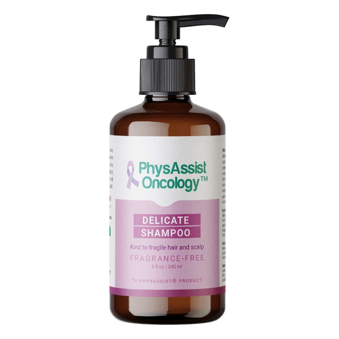 PhysAssist Oncology Delicate Shampoo. Kind to Fragile Hair and Scalp. Without Fragrance. 8 oz
