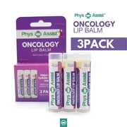 Oncology Lip Balm USDA Organic, Helps Restore, Hydrate Dry, Parched, Cracked Lips. Moisturizing, Nourishing Skin Therapy for People going thru Radiation, Chemotherapy and living with cancer 3Pack