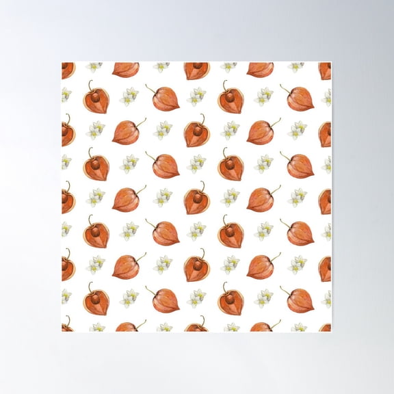 Physalis Poster Wall Art, Modern Wall Decor For Living Room Bedroom, 30x30 UNFRAMED