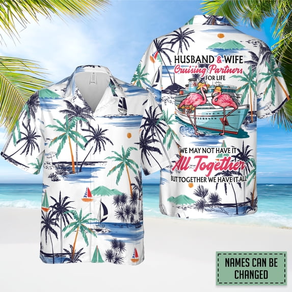 Physhop - Custom Photo Hawaiian Shirt Custom Pet Faces, Personalized With Button Downs , Summer Trip , Vacation Tropical, For Adults, Short Sleeve