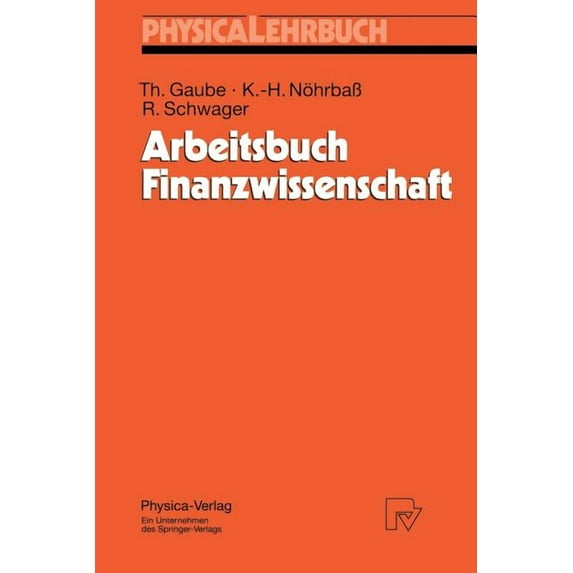 Physica-Lehrbuch Arbeitsbuch Finanzwissenschaft, (Paperback)