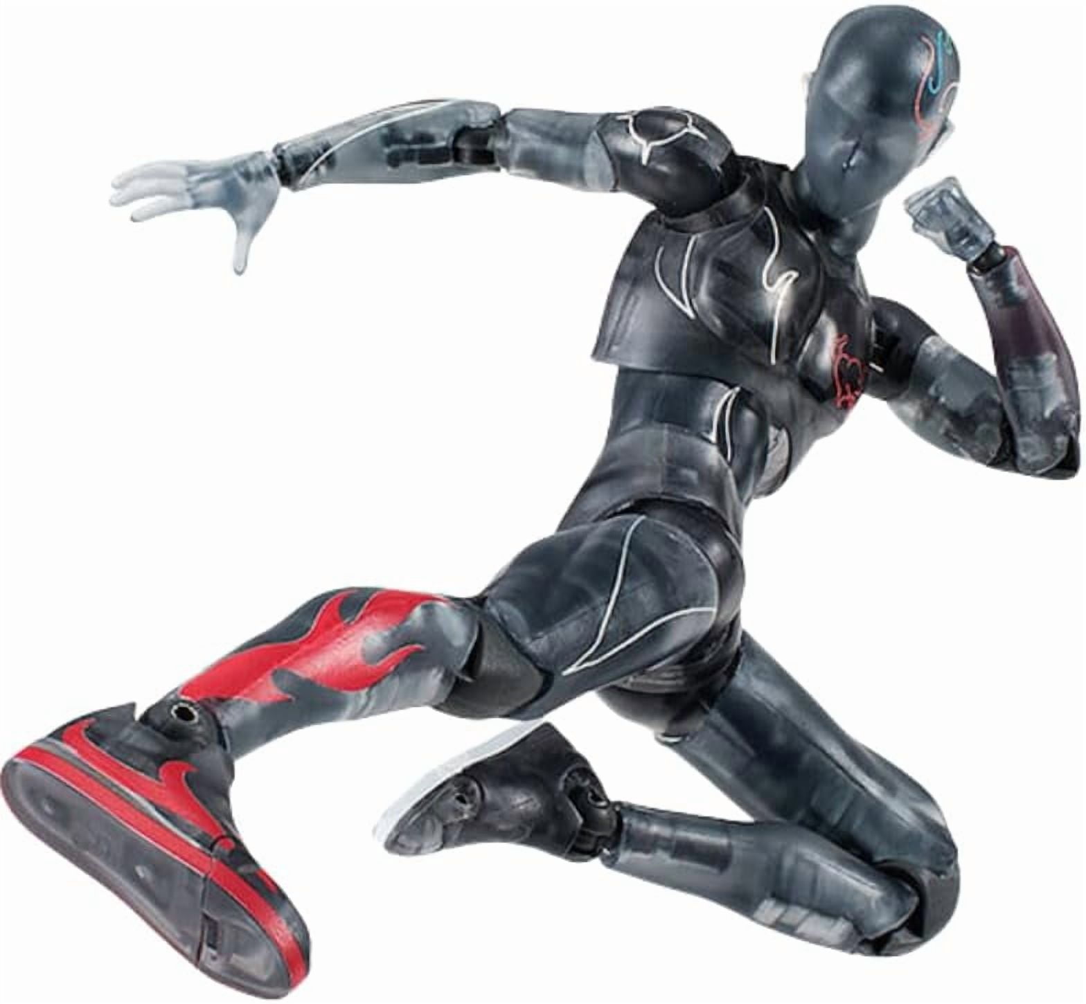 Physical Body Figure, Black Transparent Physical Body Action Figures 15cm/5.9inch PVC Character Cosplay Model Handicrafts for Anime Fans Gift (a)