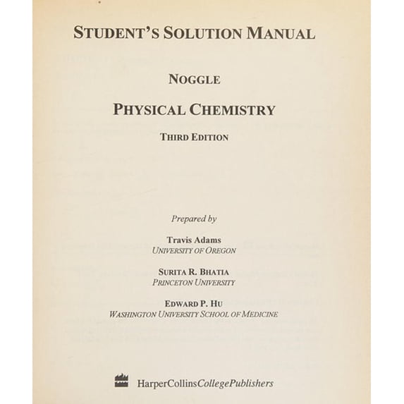 Pre-Owned Physical Chemistry 9780673523433 /