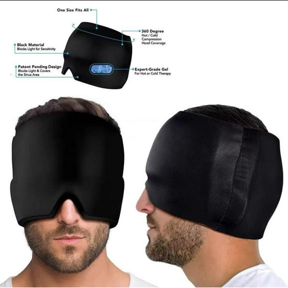 Physical Cooling Gel Head Cover Cold and Hot Compress Ice Compress Bust Mask Ice Eyeshade Cold Compress Cap