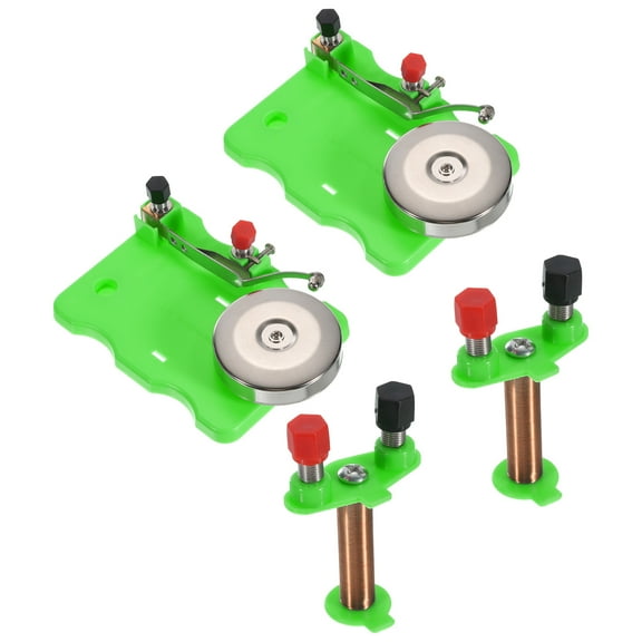 Physical Experiment Set, 2 Pcs Electric Bell Magnetism Experiment Kits Electromagnet Labs Induction, Green
