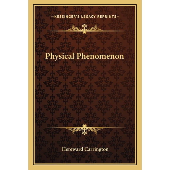 Physical Phenomenon (Paperback)