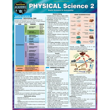 Physical Science 2 - Astronomy & Earth Science : QuickStudy Laminated Reference & Study Guide (Edition 1) (Other)