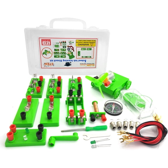 Physical Science Laboratory Learning Circuit Kit, Electrical Experiment Kit, for Teachers and Middle and High School Students to Build Circuits (Upgrade Kit)