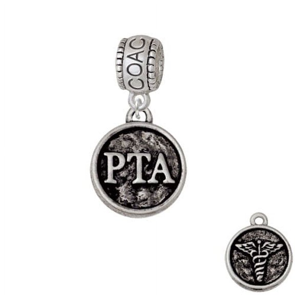 Physical Therapist Caduceus Seal - PTA - Coach Charm Bead