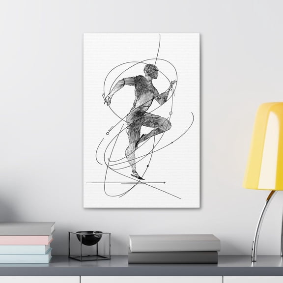Physical Therapist Kinetic Abstract Wall Art Print, Unframed Paper Poster 24x36in