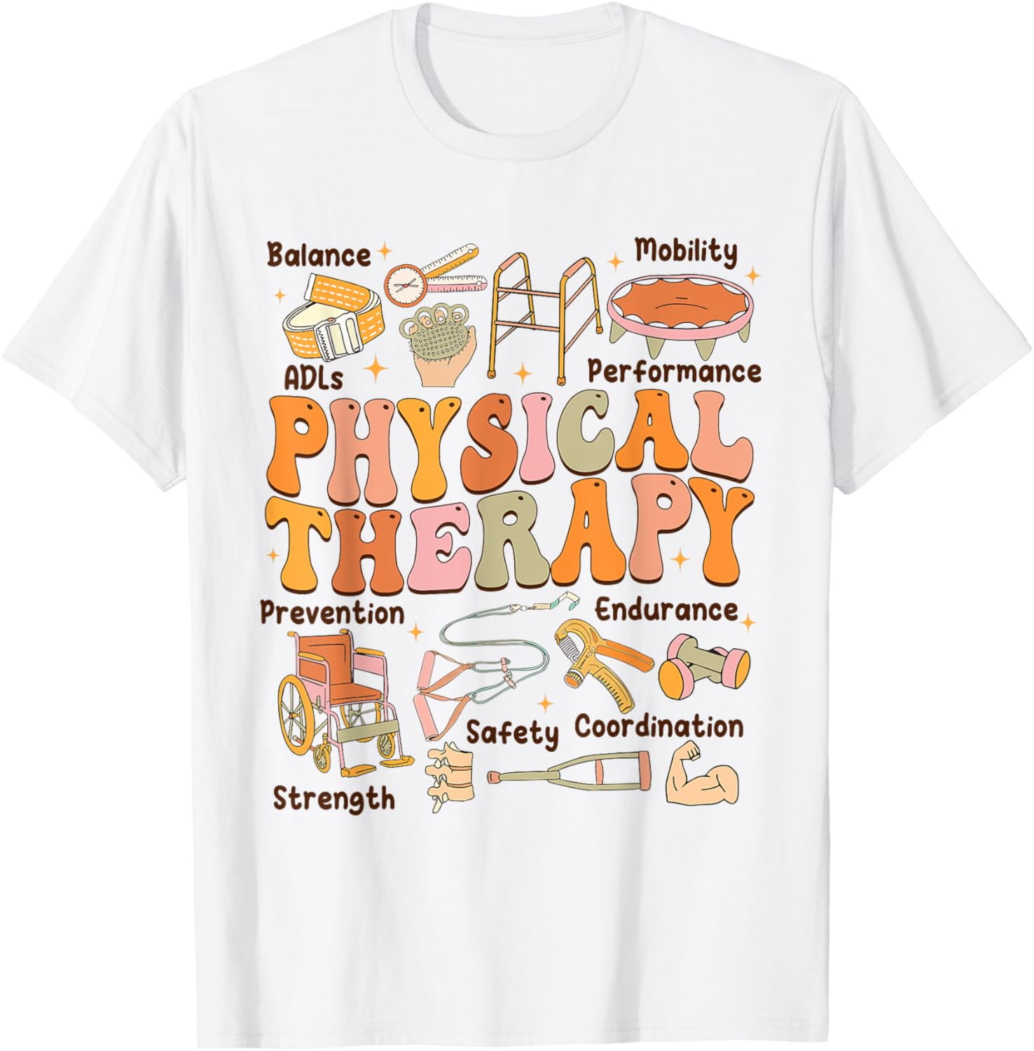 Physical Therapist PT PTA Fall Thanksgiving Physical Therapy TShirt
