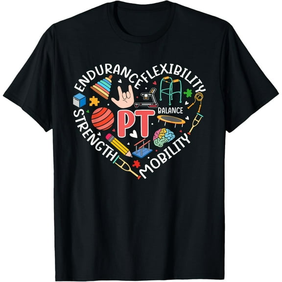 Physical Therapy Funny Physical Therapist pt therapist month T-Shirt100% cotton short-sleeved shirt for both men and women