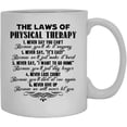 thumbnail image 1 of Physical Therapy Laws Coffee Mug, Green Tea Cup, Teacup 11 oz, 1 of 3