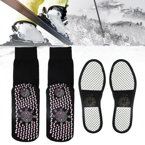 Physical Therapy Self-heating Warm Socks Shoes Insole Insert Foot Care