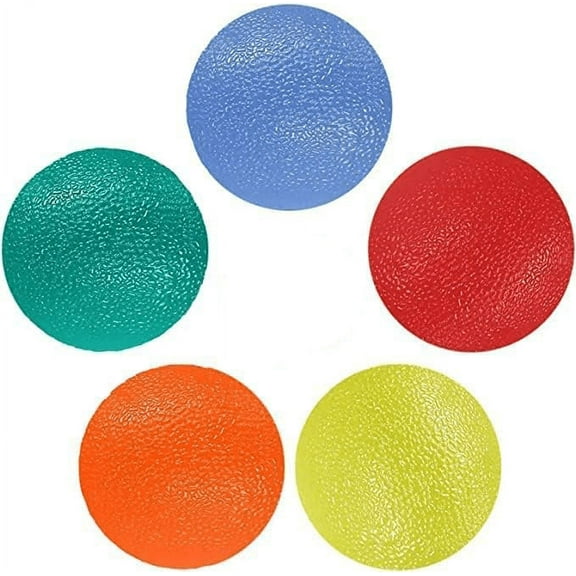 Physical Therapy Tool Kit, Stress Relief For Adults & Seniors, Accelerates Blood Circulation & Relieves Tension, 5 Different Color Balls, Light Small & Workable