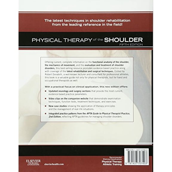 Pre-Owned Physical Therapy of the Shoulder [Paperback] Donatelli PhD PT OCS, Robert A.