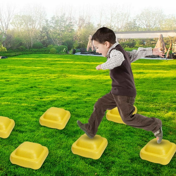 Physical Training Stepping Stone for Kids Indoor & Outdoor Activity for Toddlers | Non-Slip Children's Sensory Training Crossing Stone Stepping Stone Early Education Clearance