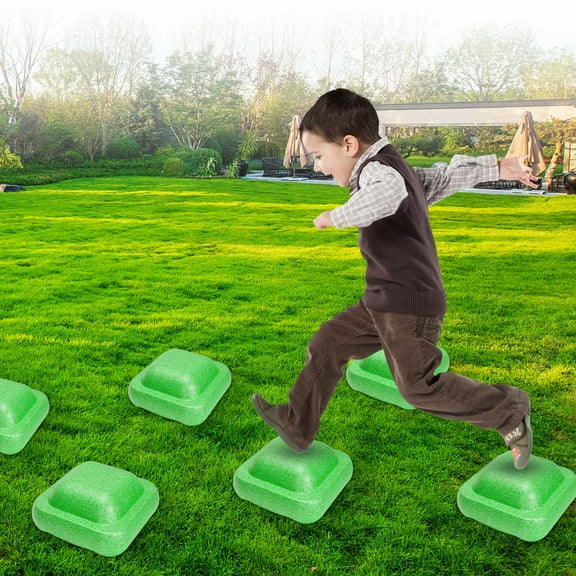 Physical Training Stepping Stone for Kids Indoor & Outdoor Activity for Toddlers | Non-Slip Children's Sensory Training Crossing Stone Stepping Stone Early Education Clearance