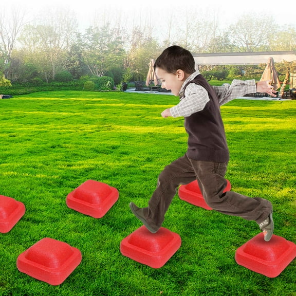 Physical Training Stepping Stone for Kids Indoor & Outdoor Activity for Toddlers | Non-Slip Children's Sensory Training Crossing Stone Stepping Stone Early Education Clearance