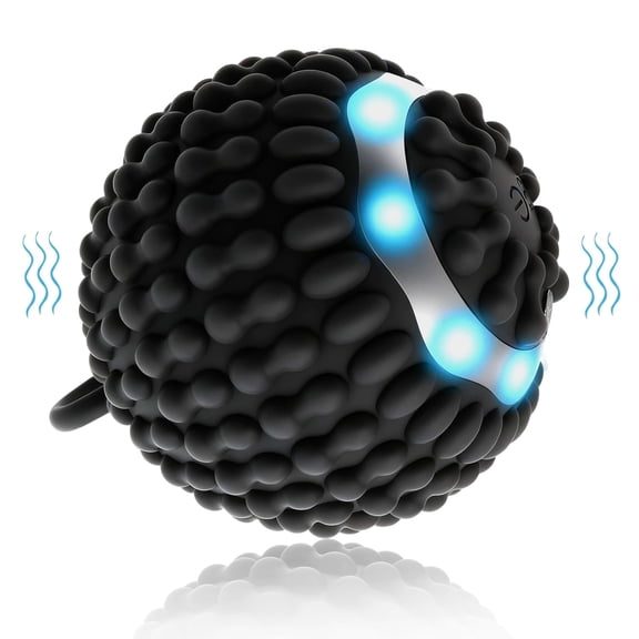 Physical Vibration Therapy Ball to Reduce Hand Tremors (Parkinson's) and Stress Relief, 4-Speed Rechargeable Vibrating Massage Ball for Arthritis, Senior-Friendly Home/Travel Aid Christmas Gifts