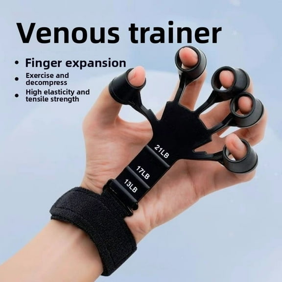 Physical therapy hand trainer, venous trainer, finger flexibility rehabilitation grip device, used to improve finger flexibility and wrist strength.
