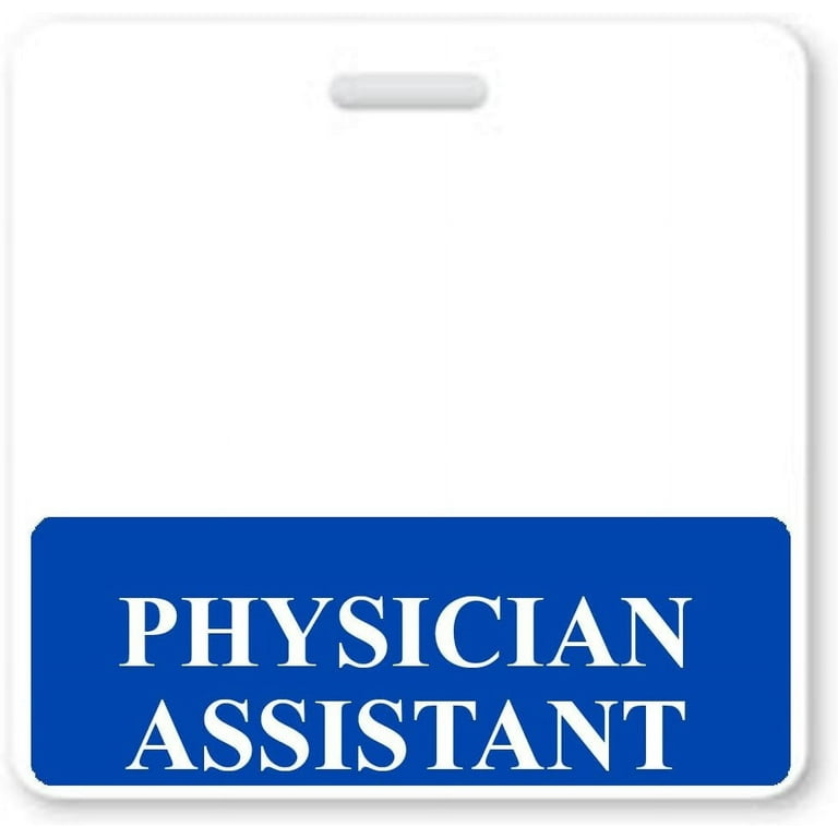 Physician Assistant Badge Buddy Horizontal - Heavy Duty Badge