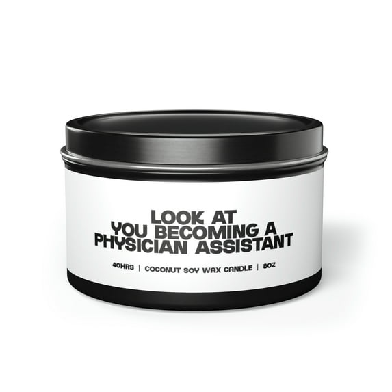 Physician Assistant PA Tin Candle Gift Decor Vanilla Coffee Scented