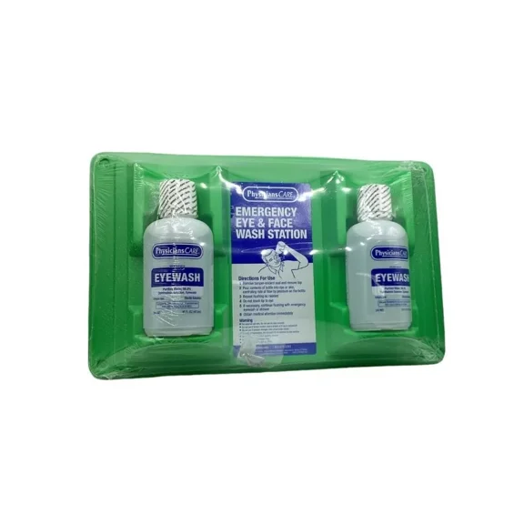 Physician Care 2-16 oz bottles Emergency Eye Flush Stations Easy Access - 10 Stations