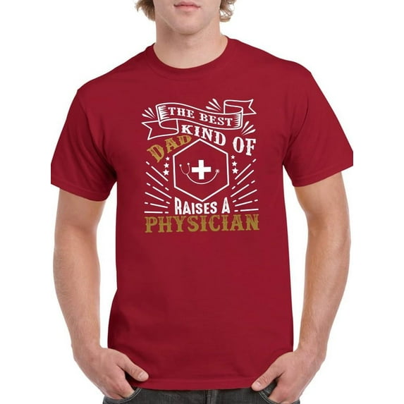 Physician Dad T-Shirt Men -Image by Shutterstock, Male Medium