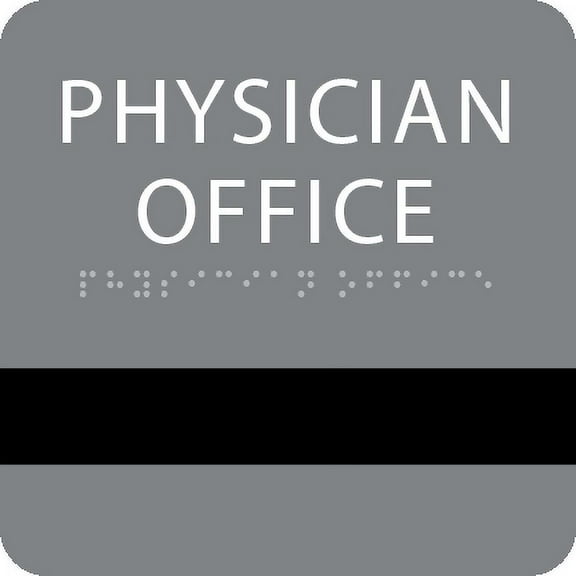 Physician Office ADA Sign with Window Insert
