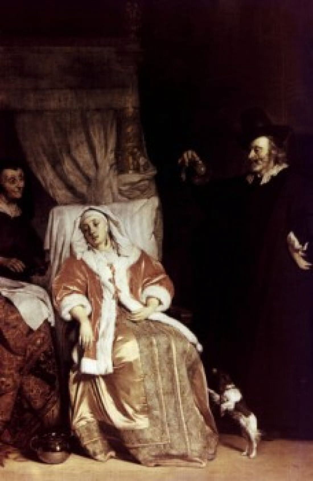Physician Visiting a Sick Girl by Gabriel Metsu oil on canvas 17th century 1629-1667 Russia St Petersburg The Hermitage Canvas Art - Gabriel Metsu (18 x 24)