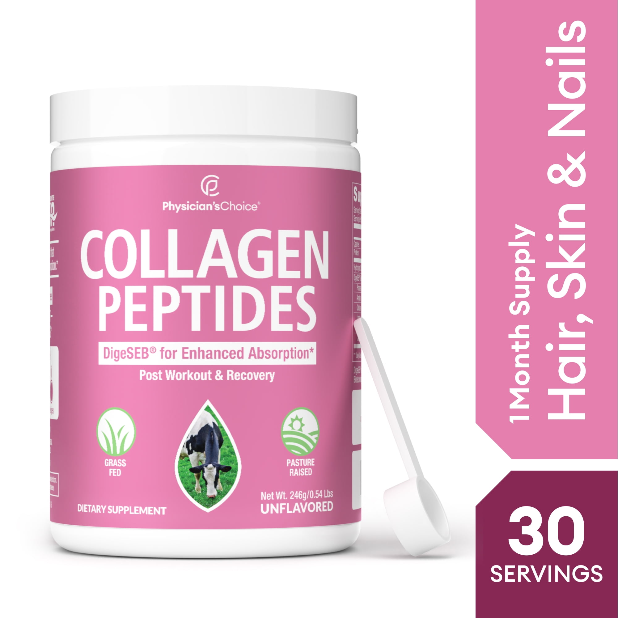 Physician's Choice Collagen Peptides Powder, Unflavored, 8.7 oz