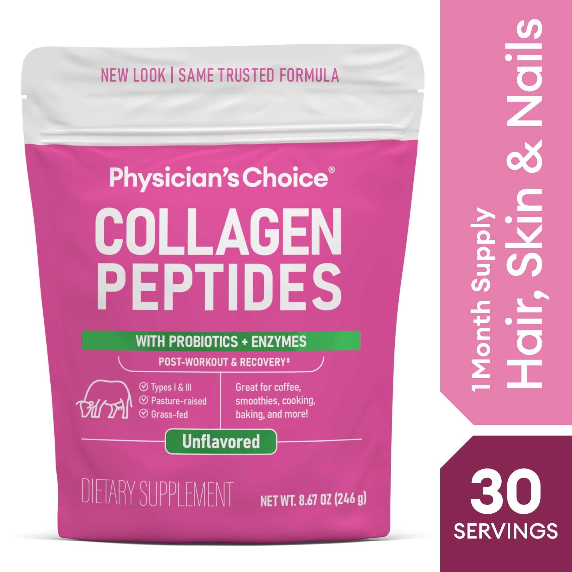 Physician's Choice Collagen Peptides Powder for Hair, Skin, Joints