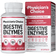 Physician's Choice Digestive Enzymes - for Digestive Health & Gut Health, Bloating & Meal Time Discomfort for Men and Women, 60ct