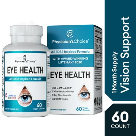 Physician's Choice Eye Health Areds2 Based Formula, 60 Veggie Capsules