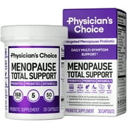 Physician's Choice Menopause Total Support - Targeted Menopause Probiotic- Multi-Symptom Menopausal Support for Women, 30ct