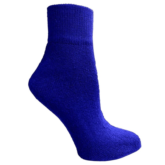 Physicians Approved Womens Diabetics Cotton Crew Socks - Womens Wholesale Diabetic Crew Socks - 9-11 - Navy - 36 Pack
