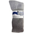 thumbnail image 1 of Physicians Approved Womens Winter Diabetics Cotton Soft Crew Socks - Womens Wholesale Diabetic Crew Socks - 9-11 - Gray - 12 Pack, 1 of 3