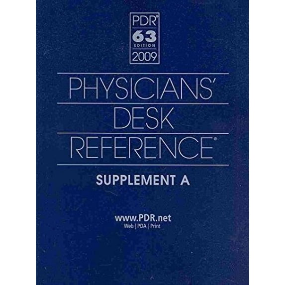 Pre-Owned Physicians' Desk Reference 2009 (Physicians' Desk Reference (PDR) Supplement) Paperback