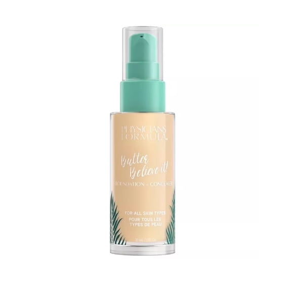 Physicians Formula Butter Believe It! Foundation + Concealer 1- Fair | Dermatologist Tested, Clinicially Tested