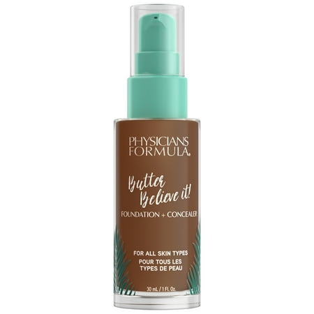 Physicians Formula Butter Believe It! Foundation + Concealer, Deep to Rich