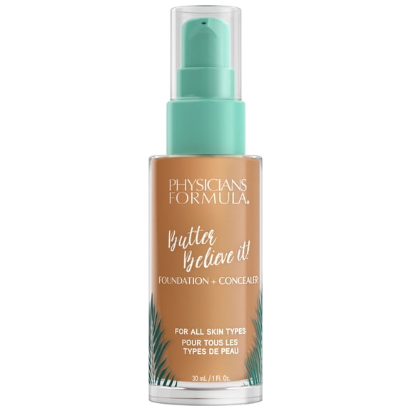 Physicians Formula Butter Believe It! Foundation + Concealer, Tan to Deep