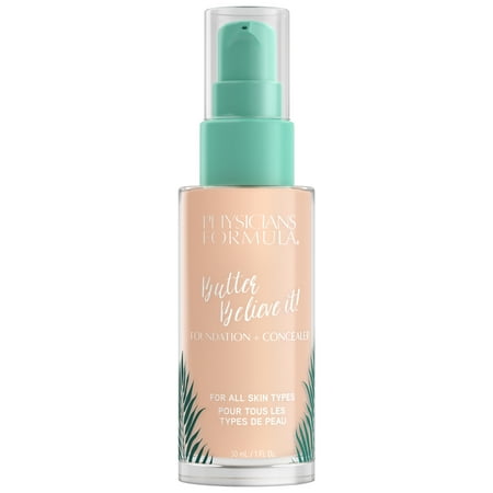 Physicians Formula Butter Believe It! Foundation + Concealer, Fair to Light