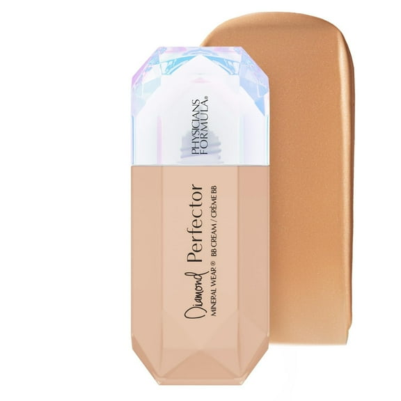 Physicians Formula Mineral Wear Diamond Perfector BB Cream Makeup, Tan-to-Deep, 1.0 oz